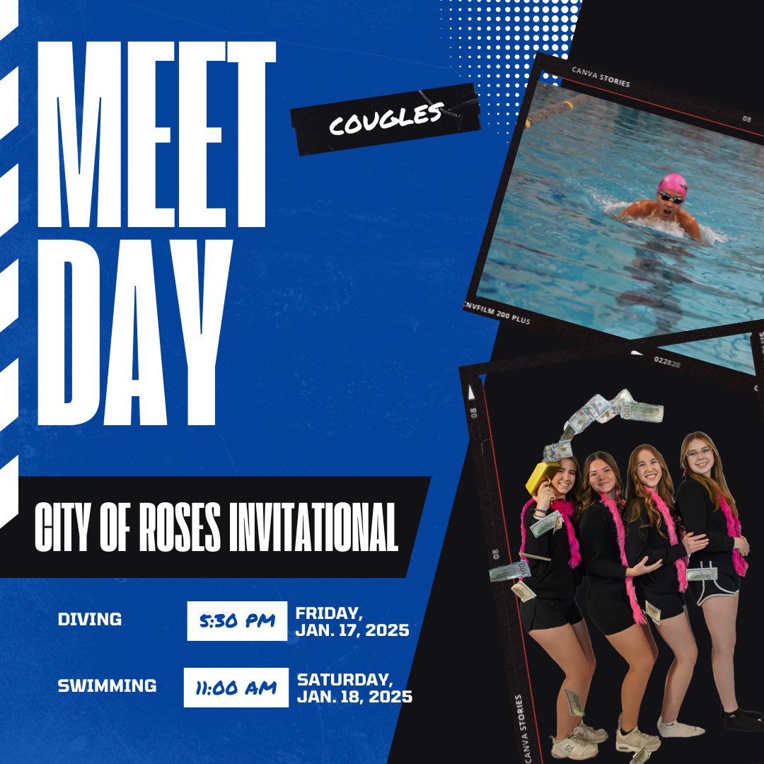 Day 2 @ City of Roses invite! Looking forward to some great swims starting at 11AM! Follow us on meet mobile if you have it!!