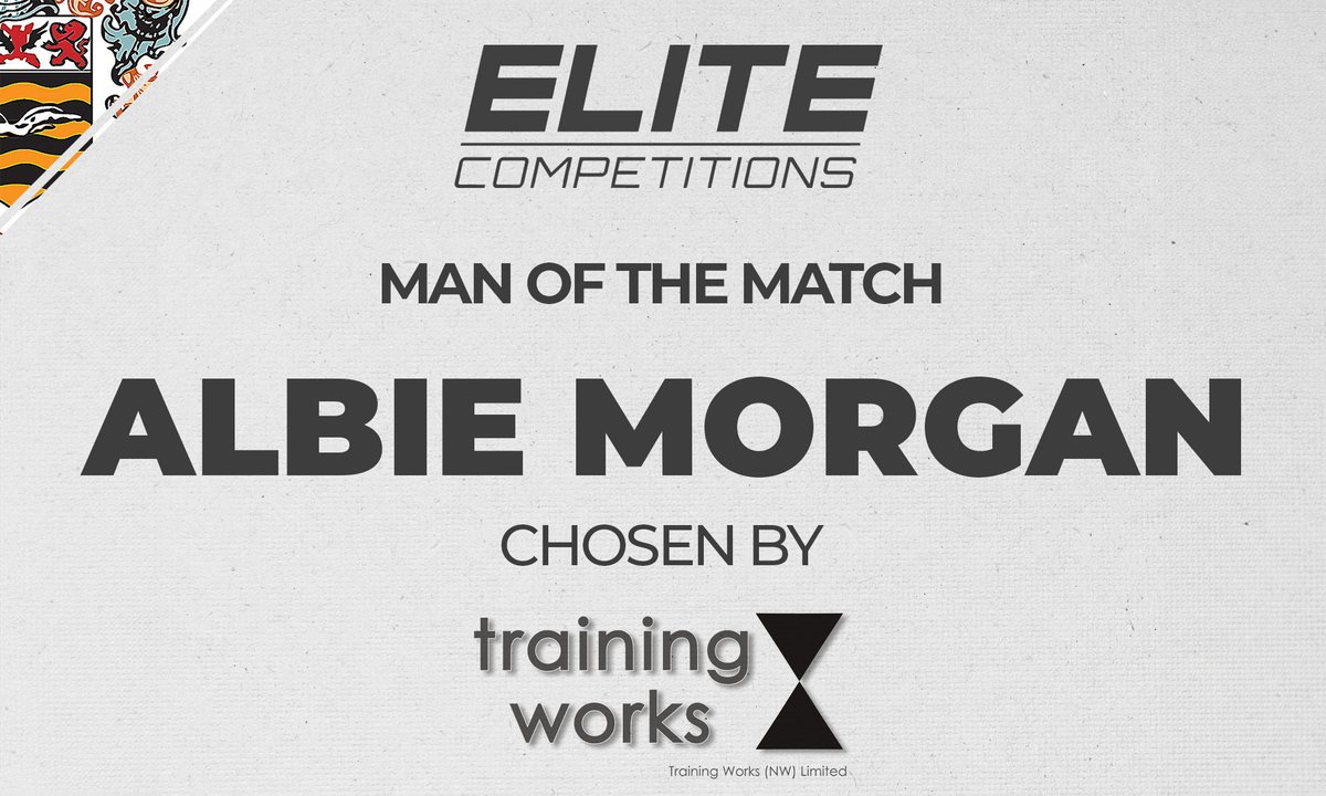 90' - Today's <a href="/elitecompltd/">Elite Competitions</a> man of the match, chosen by match sponsors <a href="/TrainingWorksNW/">Training Works (NW)</a> is Albie Morgan.  

🍊 #UTMP | 2-2