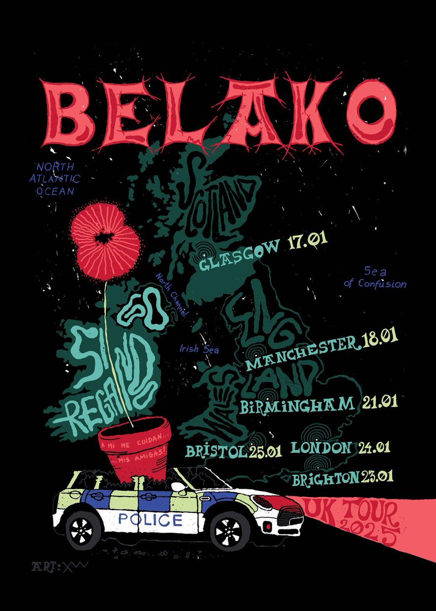 BELAKO (@belakoband) on Twitter photo Glasgow was crazy❤️ Manchester tonight xx
01/17 Glasgow - @McChuillsBar ✅
01/18 Manchester - <a href="/thecastlehotel/">The Castle Hotel</a>
01/21 Birmingham - <a href="/TheVictoria/">The Victoria 👑</a>
01/23 Brighton - <a href="/thehopeandruin/">The Hope & Ruin</a>
01/24 London - <a href="/CamdenAssembly/">Camden Assembly</a>
01/25 Bristol - <a href="/thelanesbristol/">The Lanes, Bristol</a>
Tickets ➡️ belakoband.com/tour Glasgow was crazy❤️ Manchester tonight xx
01/17 Glasgow - @McChuillsBar ✅
01/18 Manchester - <a href="/thecastlehotel/">The Castle Hotel</a>
01/21 Birmingham - <a href="/TheVictoria/">The Victoria 👑</a>
01/23 Brighton - <a href="/thehopeandruin/">The Hope & Ruin</a>
01/24 London - <a href="/CamdenAssembly/">Camden Assembly</a>
01/25 Bristol - <a href="/thelanesbristol/">The Lanes, Bristol</a>
Tickets ➡️ belakoband.com/tour