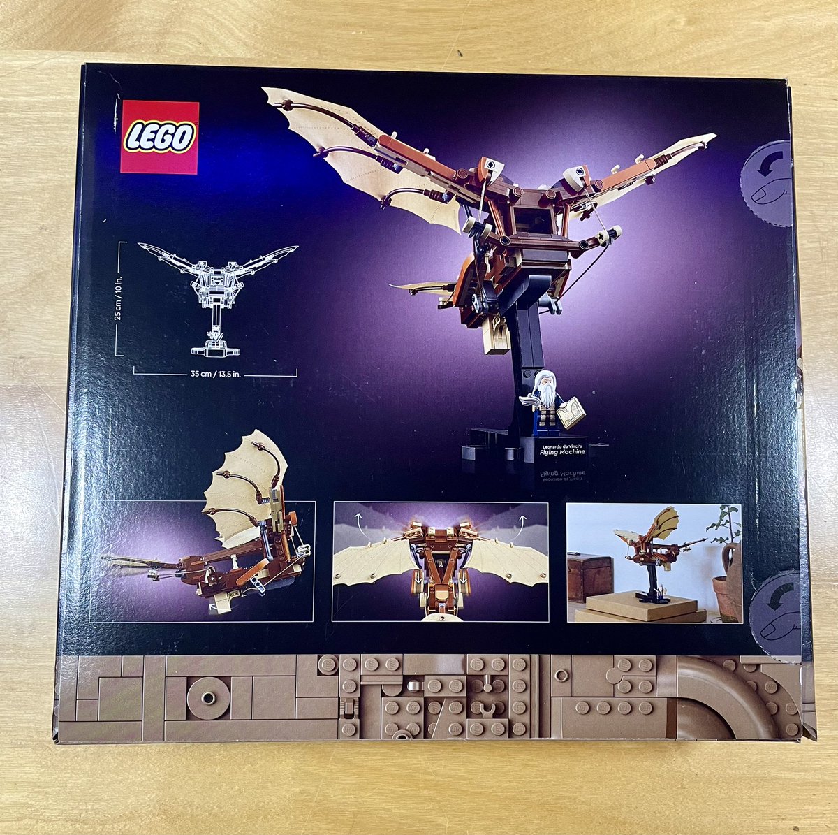 YQuiblier's tweet photo. Dernier fil #Lego sur cette plateforme avant mon départ ^^
Set 10364 #Icons #LeonardoDaVinci flying machine 
493 pièces 
Let’s go! https://t.co/k5pKzlytSP