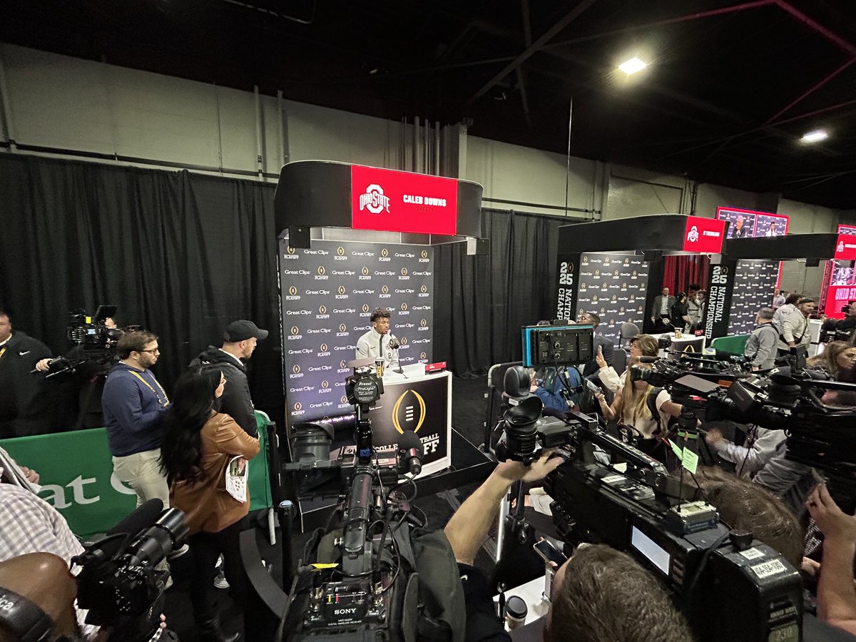 High5Sports (@high5sports) on Twitter photo .<a href="/MillCreekHawk/">MillCreekHawks</a> alum Caleb Downs drawing a crowd at media day before the College Football Playoff National Championship! .<a href="/MillCreekHawk/">MillCreekHawks</a> alum Caleb Downs drawing a crowd at media day before the College Football Playoff National Championship!