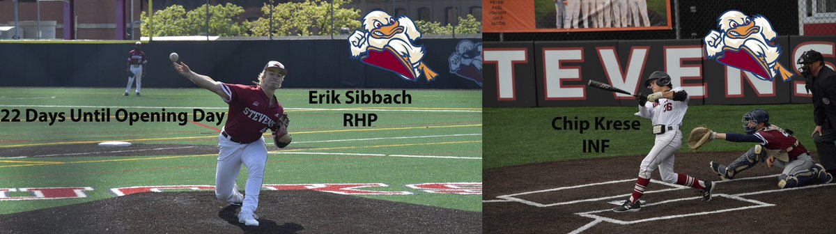 22 days away from OPENING DAY!

⏳

🦆 #16
Sophomore IF from VA ➡️ Chip Krese

🦆 #47
Junior RHP from MA ➡️ Erik Sibbach

#GoDucks #AllRise #DucksDynasty #MACBaseball #d3b #d3baseball