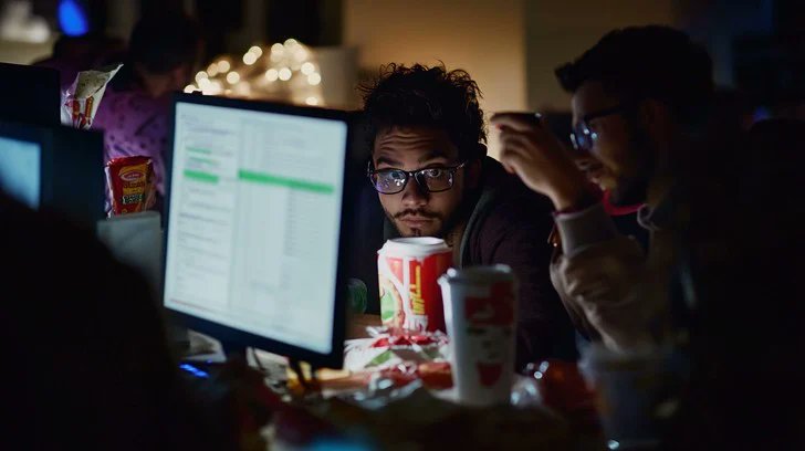 DevFlowAI's tweet image. Coding at 3 AM: 90% coffee, 10% hope. ☕ DevFlow AI is here to help. #DeveloperLife