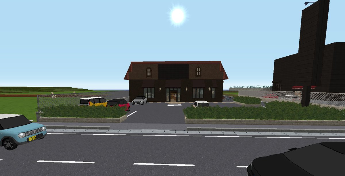 hashidoi_PJ's tweet photo. 某洋菓子店を建築。
色合いや建材がminiaturiaとマッチしなかったのですが、
なんとか見た目で分かるくらいには再現しました。

#Minecraft
#MiniaTuria
#minecraft建築コミュ
#端戸井市 https://t.co/hw0KZ1Ri4c
