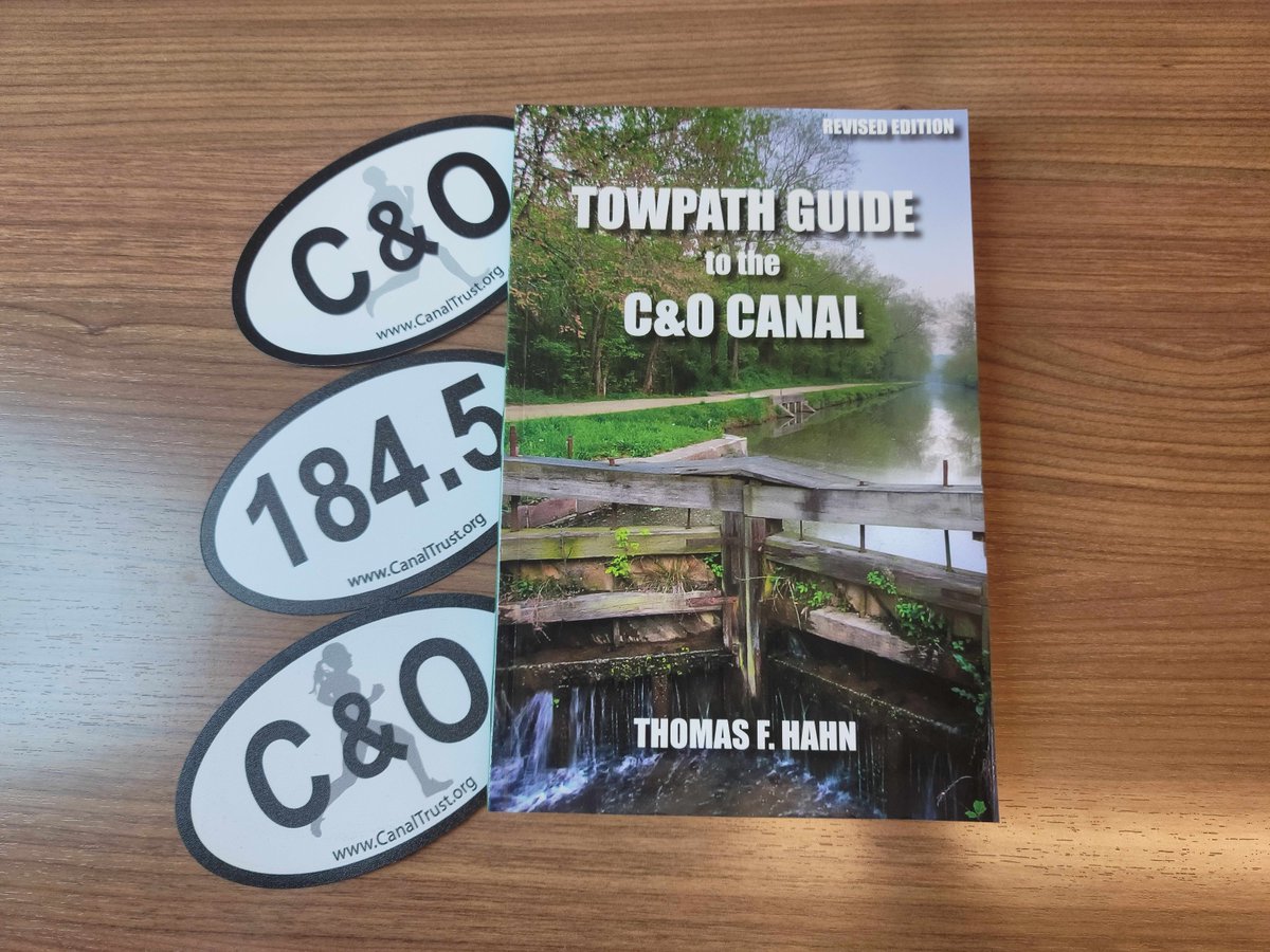 We have a fresh supply of Towpath Guides available on our website! Thomas Hahn’s Towpath Guide to the C&amp;O Canal is the most comprehensive mile-by-mile guide to the Chesapeake &amp; Ohio Canal. We also have magnets available on our website here canaltrust.org/gift-shop/.