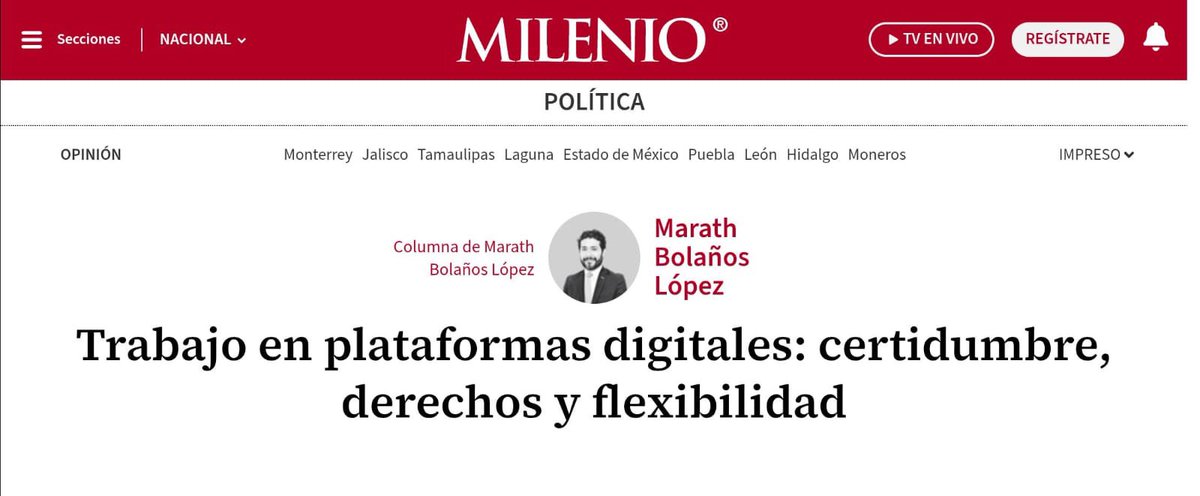 marathb's tweet photo. ✅ Para cumplir con el compromiso 59 de los 100 planteados por la Presidenta @Claudiashein para el Segundo Piso de la Transformación, se aprobó la reforma en materia de trabajo en plataformas digitales 📱, la cual conjuga derechos laborales y flexibilidad de horarios para las y los trabajadores de este ramo 🛵.

📰 Les invito a leer el siguiente artículo para informarse sobre esta histórica reforma: https://t.co/k9CkrkffSq