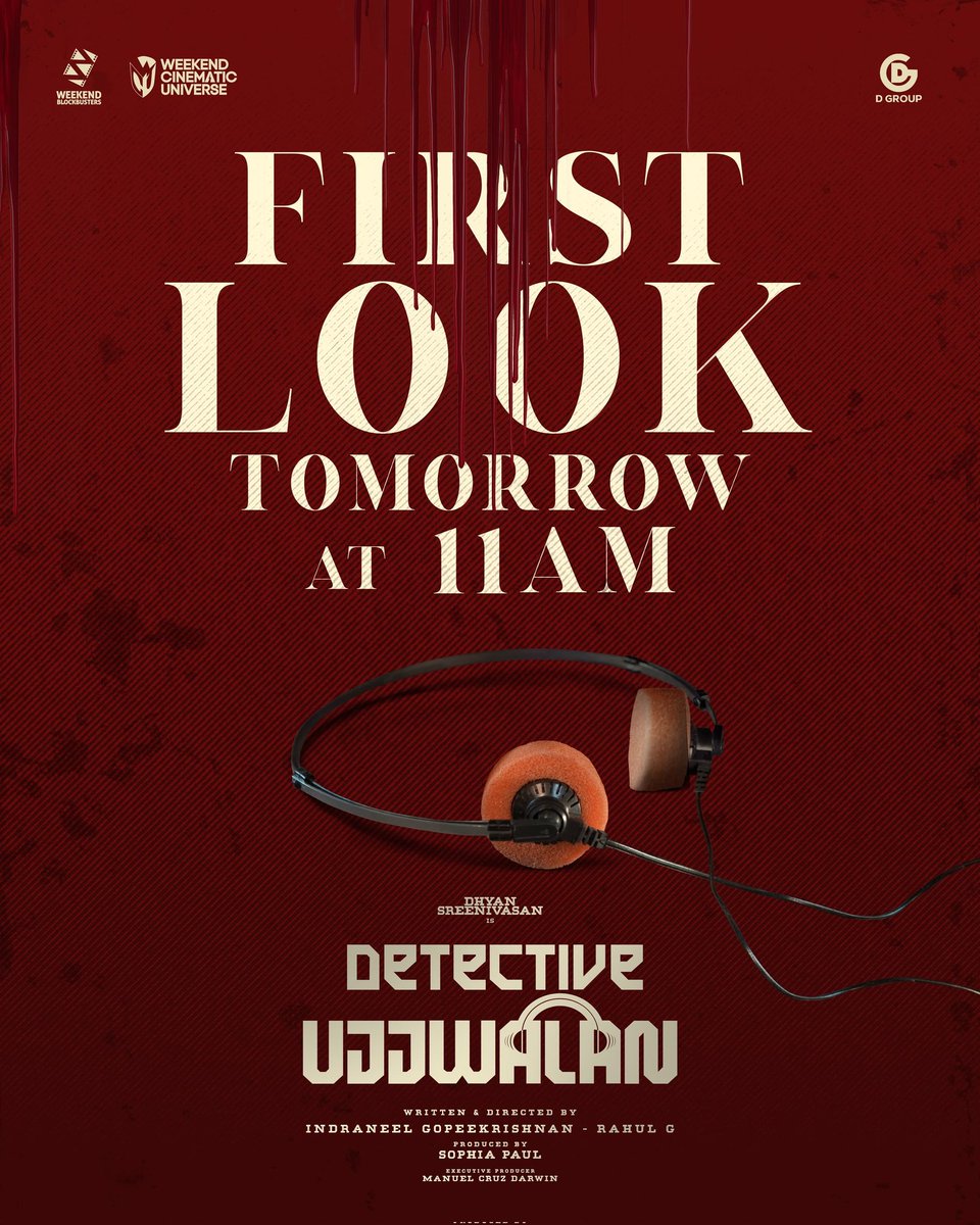 KeralaBxOffce's tweet image. #DetectiveUjjwalan First Look Coming Tomorrow At 11 AM 🔥🔥🔥 Get Ready for Something Special 👌👌

#DhyanSreenivasan #WeekendBlockbusters
