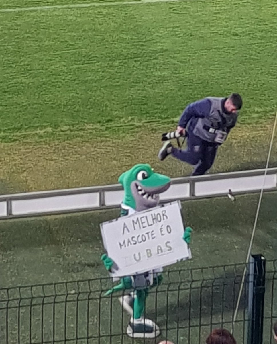 Simpática a mascote do Rio Ave 😂💚