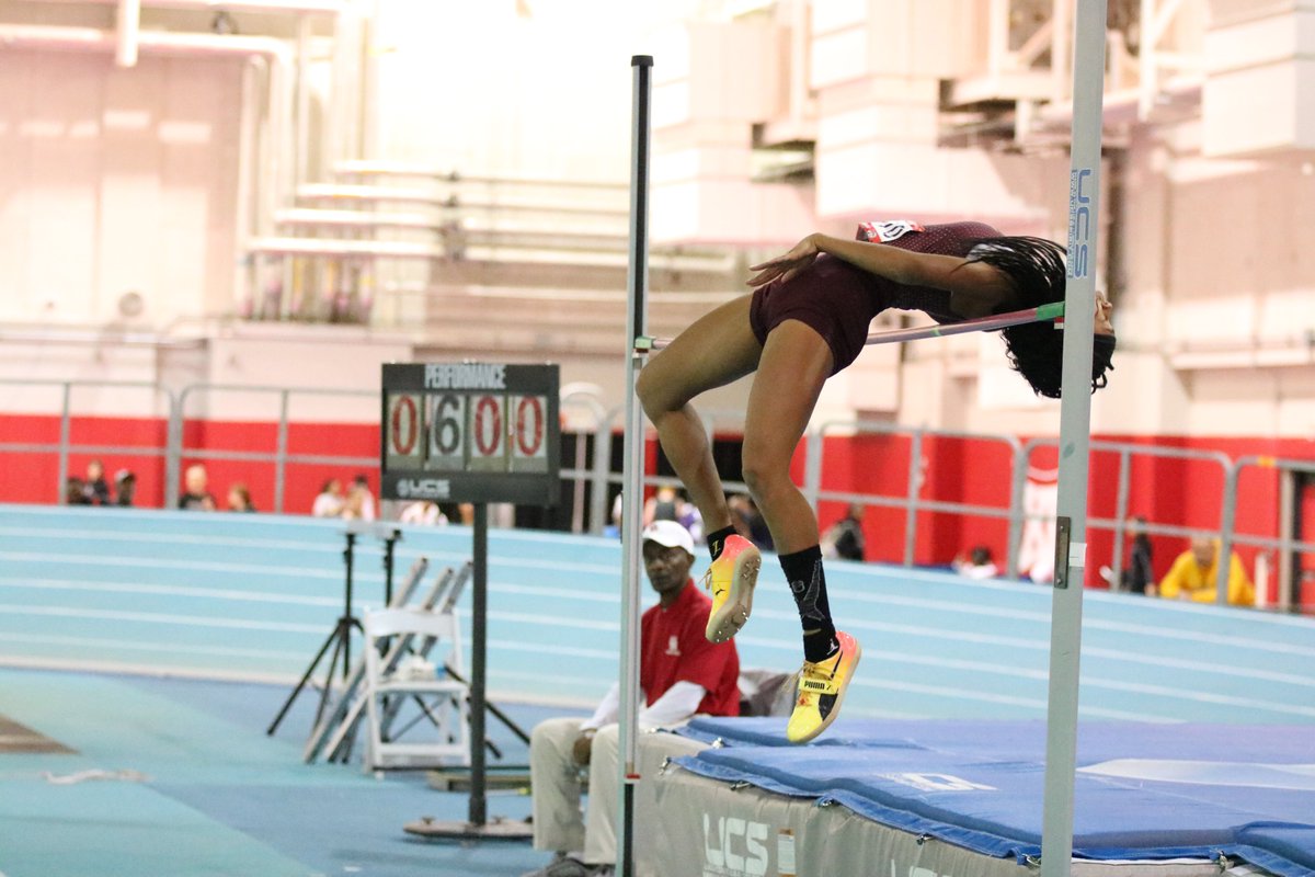 Humble Summer Creek's Brianna Rivers now ranks US No. 1 with a 5-10 clearance. 

She tied the meet record that she now shares with Olympians Inika McPherson and Anna Hall.