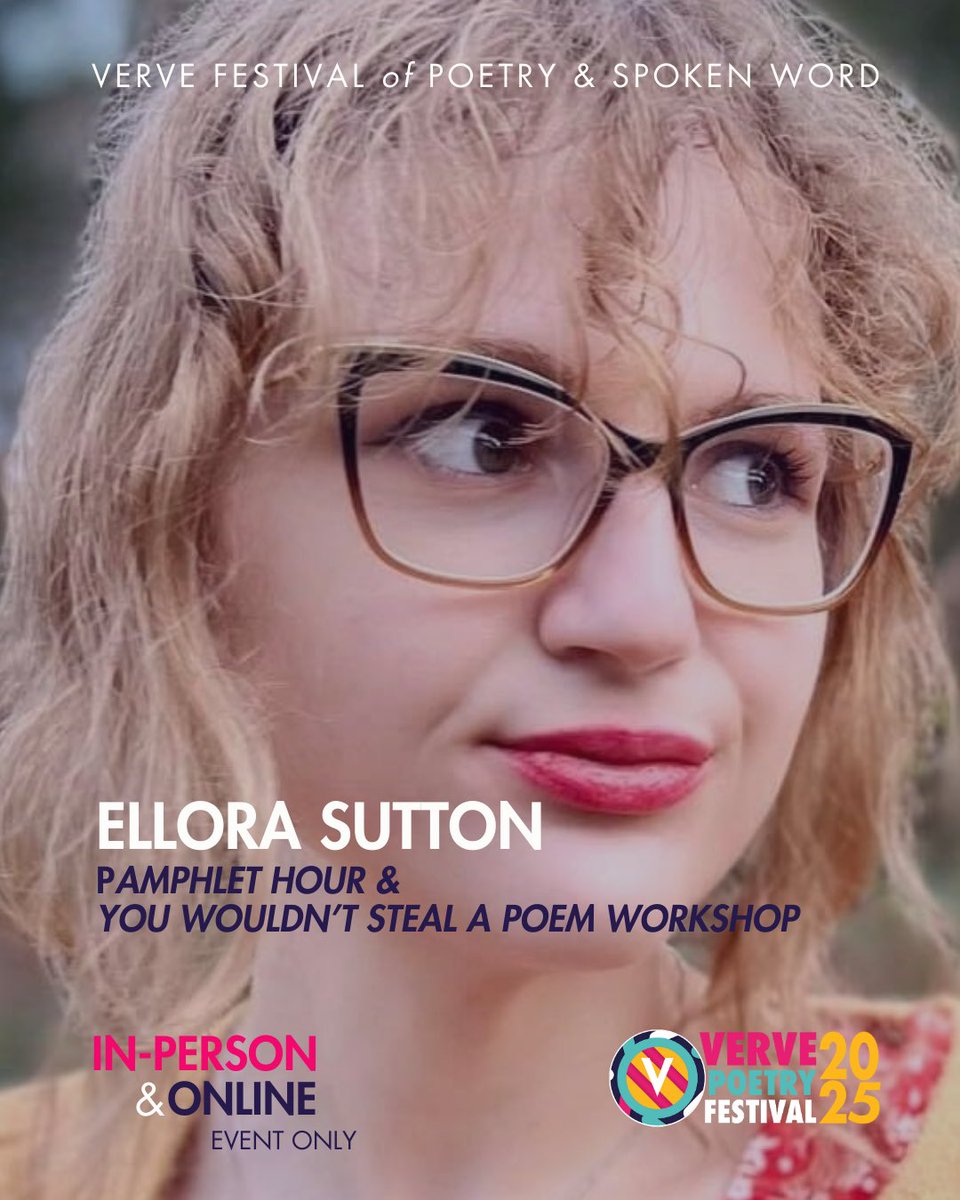 ellora_sutton's tweet image. this is so exciting!!! come spend your Valentine’s Day the very best way — with poets! I’m running a theft-themed workshop, *and* I get to share the stage with some of my absolute faves in Pamphlet Hour! 💖

vervepoetryfestival.com/2025-events