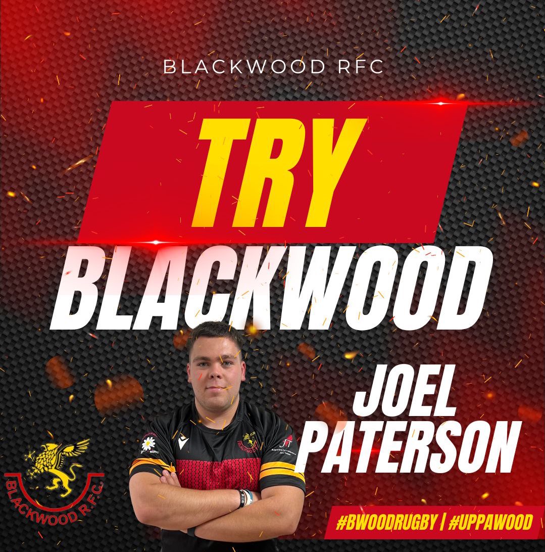 𝑻𝑹𝒀𝒀𝒀 - Joel Paterson
𝑪𝑶𝑵 - Callum Gleadall 

Cwmbran 6-7 Blackwood 🔥#UppaWood