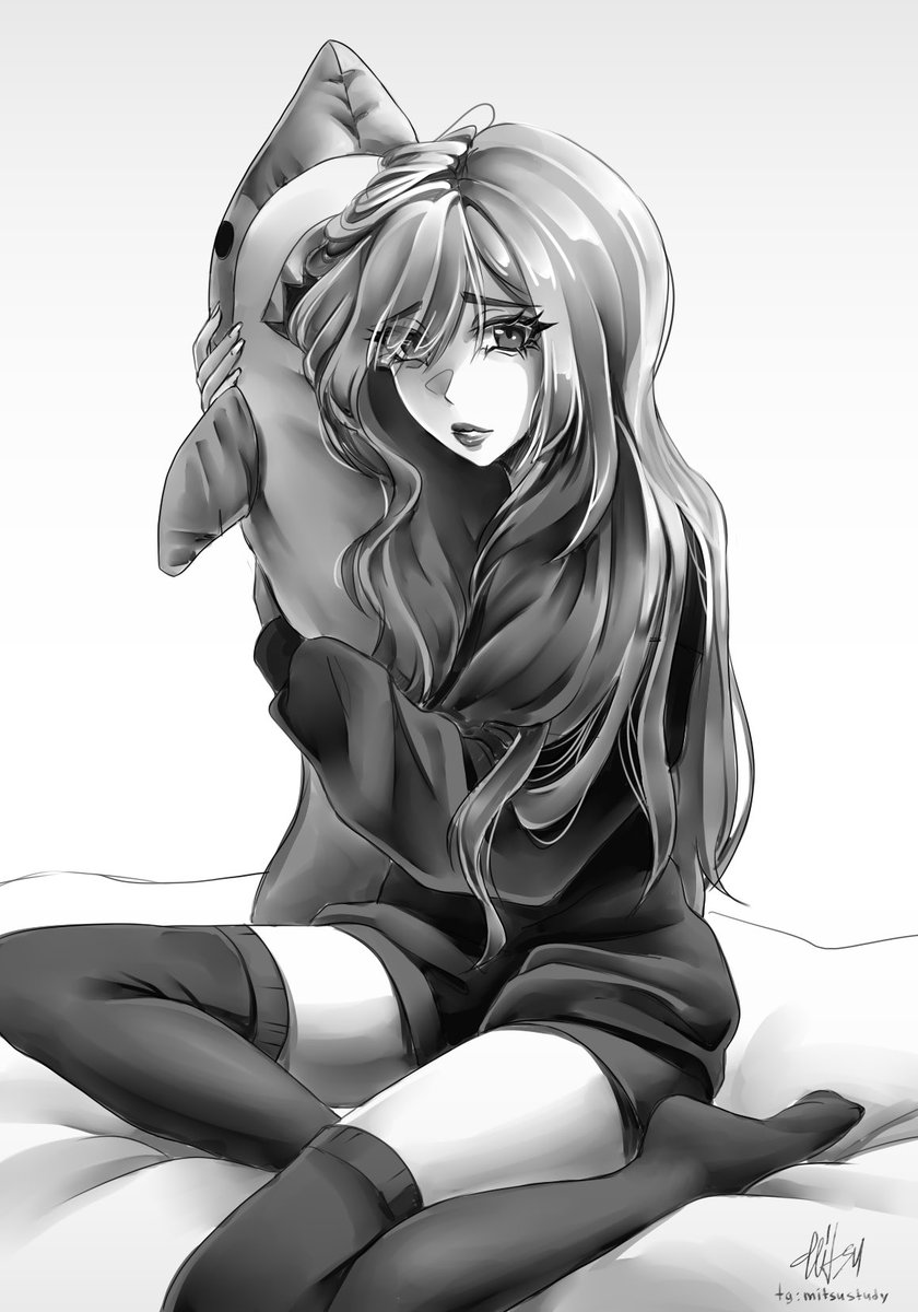 ForloardKanin's tweet image. Shark🩵
#anime #shark #girl #art #sketch