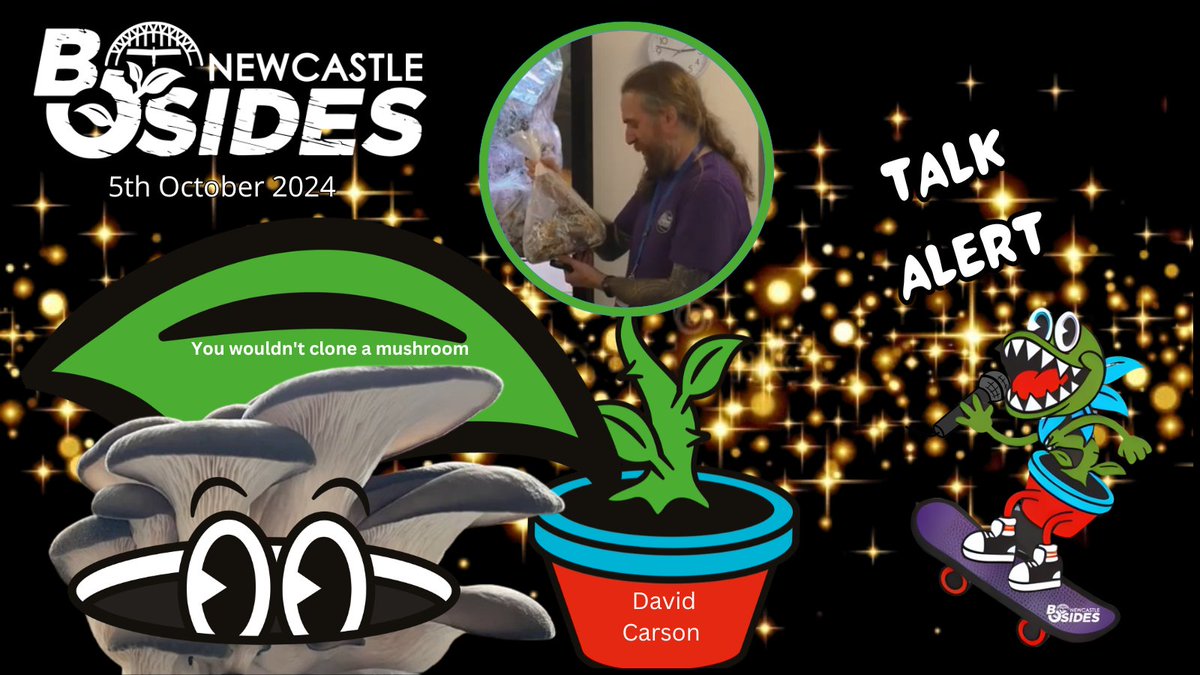 BSidesNCL (Newcastle upon Tyne, UK) (@bsidesncl) on Twitter photo It's not all about Cyber. But what can you do if not Cyber? How about learning about the Mushroom Lifecycle and what would be required to clone them. <a href="/TIA568B/">David🏴🕊️</a> can help you with that here:
youtu.be/5lgnwrOeMv4
#bsides #bsidesncl #InfosecCommunity It's not all about Cyber. But what can you do if not Cyber? How about learning about the Mushroom Lifecycle and what would be required to clone them. <a href="/TIA568B/">David🏴🕊️</a> can help you with that here:
youtu.be/5lgnwrOeMv4
#bsides #bsidesncl #InfosecCommunity