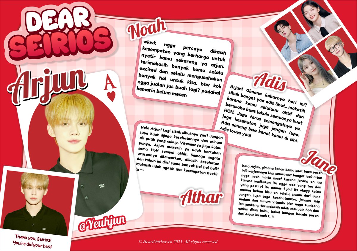 <a href="/HeartOnHeaven/">ً</a> <a href="/OurHoH/">♥︎</a> Terima kasih banyak ya cinta, YA WALAUPUN KESEL DIKIT DISETIR TEMEN SENDIRI BJIR. tapi love you 🫂🫂❤