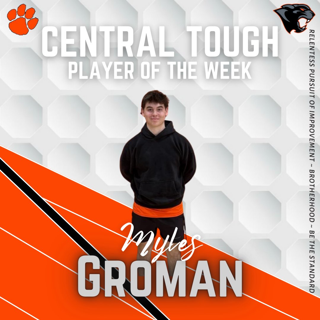 🏋️‍♂️ Central Tough Players of the Week🏈

Congrats to Myles Groman and Hunter Fogle for being named Central Tough Players of the Week by the coaching staff! 🖤💛

Their hard work/dedication/relentless effort during workouts set the standard for what it means to be Central Tough.💪