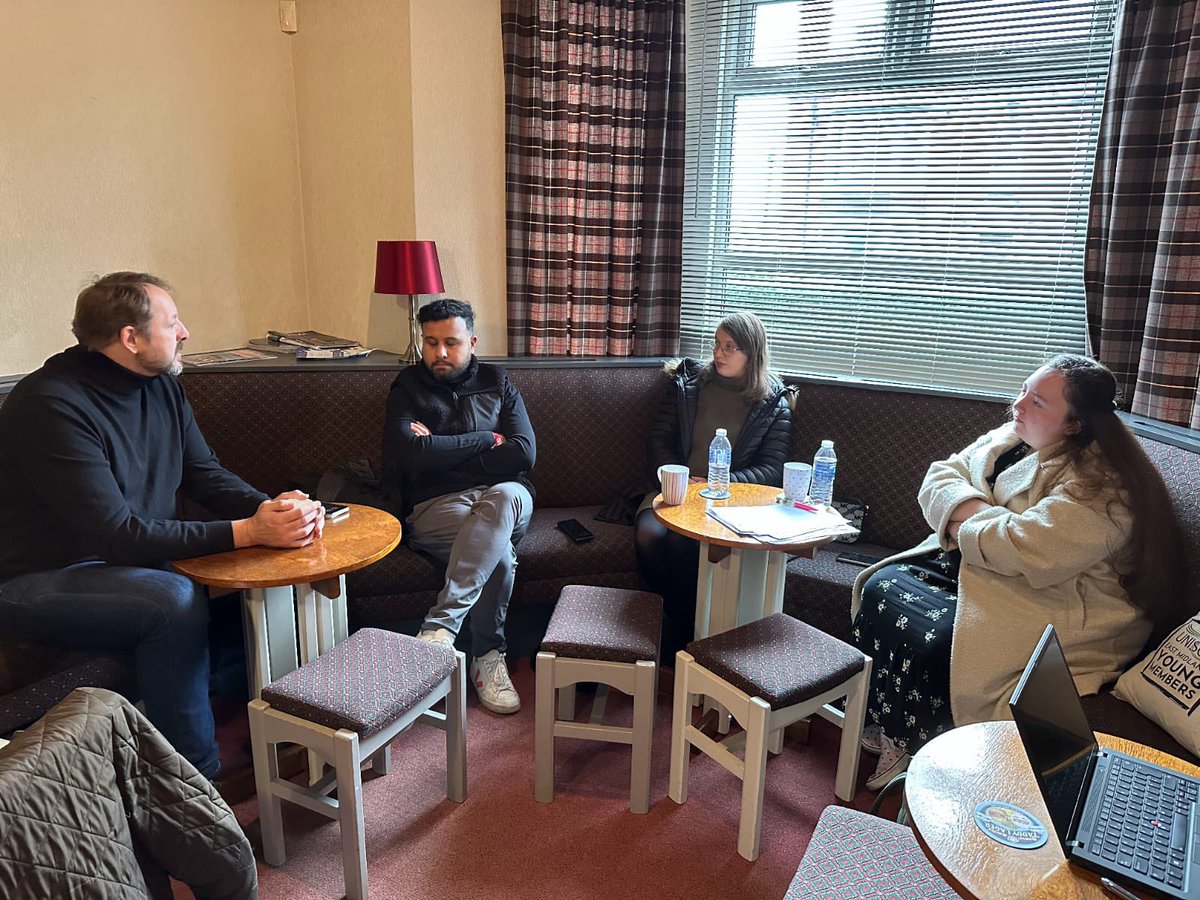 Jess McGuire (@jessmcguire01) on Twitter photo A great meeting in Chesterfield with <a href="/UNISONEastMidYM/">UNISON East Midlands Young Members</a> for our AGM today 💜
Also fantastic to hear from <a href="/tobyperkinsmp/">Toby Perkins MP</a> about his role as MP 🌹 A great meeting in Chesterfield with <a href="/UNISONEastMidYM/">UNISON East Midlands Young Members</a> for our AGM today 💜
Also fantastic to hear from <a href="/tobyperkinsmp/">Toby Perkins MP</a> about his role as MP 🌹