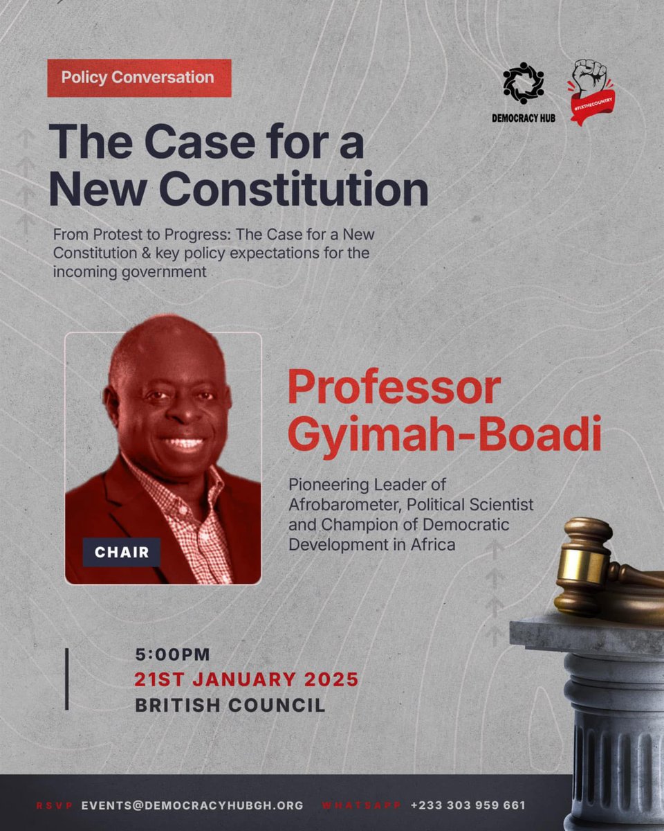 mawulidake's tweet photo. One the most important conversation of our time. 

Join the conversation this Tuesday @British Council, Ghana. 

#ANewConstitution
#ResettingGhana
FixTheCountry Ghana
#ANewGhanaIsPossible https://t.co/yvwmelBilU