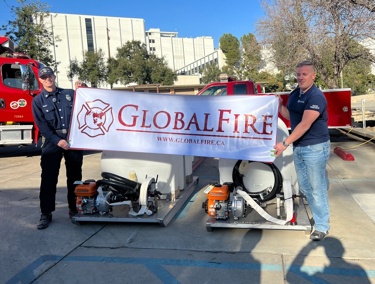 GlobalFire has delivered 4 fire skids to LA to help manage the wildfires affecting millions of people. Help us do more. Donate today: globalfire.ca/donate