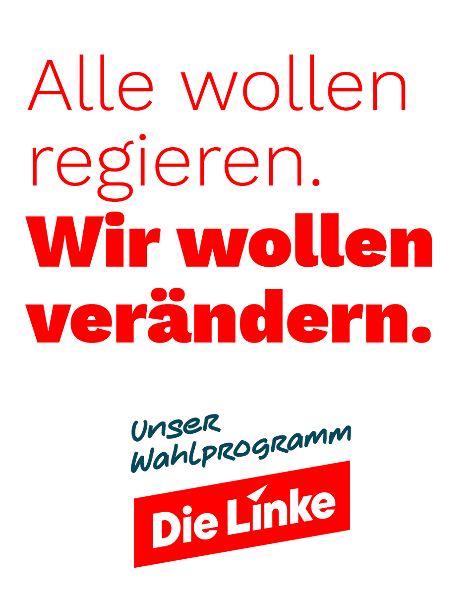 dieLinke's tweet photo. Wir präsentieren: unser Wahlprogramm! 
Die letzten Jahre waren hart. Jedenfalls für die große Mehrheit. Lebensmittel, Miete, Gas und Strom: Alles ist teurer geworden.
Statt sich um die alltäglichen Sorgen der Menschen zu kümmern, haben sich die Ampel-Parteien dreieinhalb Jahre lieber gestritten. Und mit Friedrich Merz als Kanzler drohen die härtesten sozialen Einschnitte in der Geschichte der Bundesrepublik!
Es braucht eine starke Opposition, die Druck macht: für bezahlbares Wohnen, für niedrigere Lebensmittelpreise und Investitionen in eine klimagerechte Zukunft. Denn Du verdienst mehr! #DeshalbDieLinke #BTW25 (1/3)