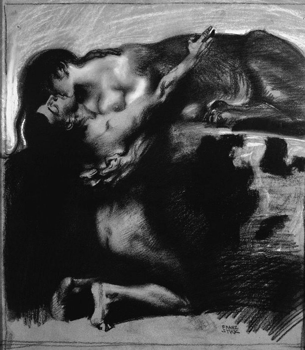 The Kiss of the Sphinx 
By Franz von Stuck