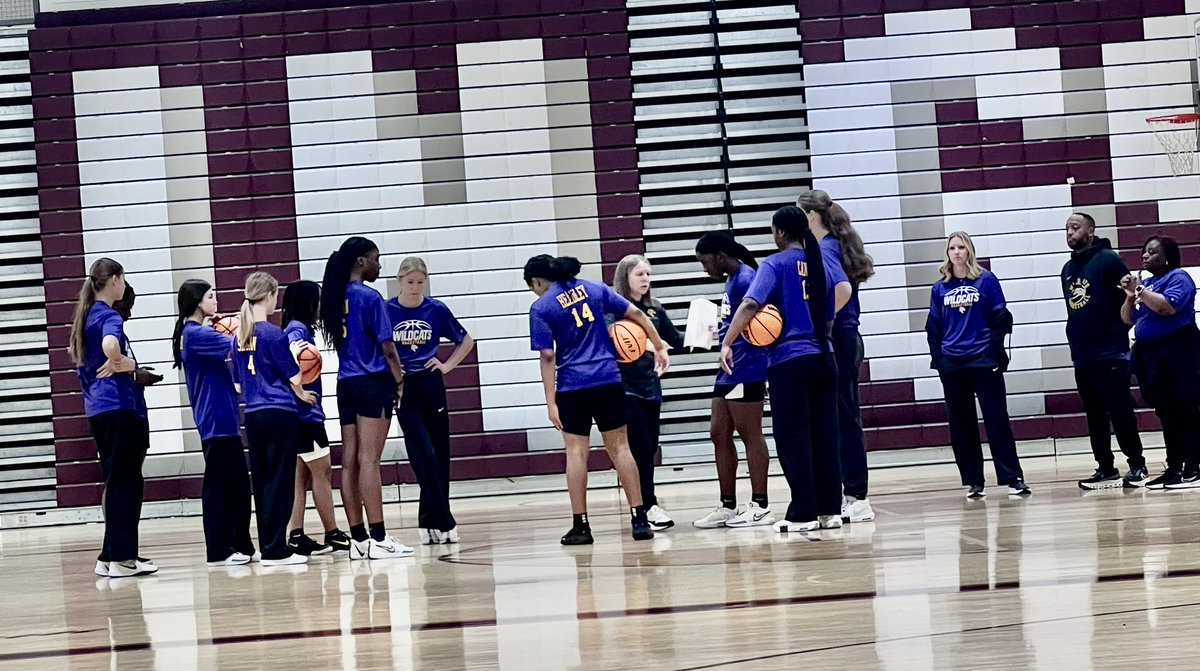 Behind the scenes view of our girls warming up and getting a pep talk before today’s game vs. Colquitt County. We are ready to cheer them on to another victory today! #LetsGoCats