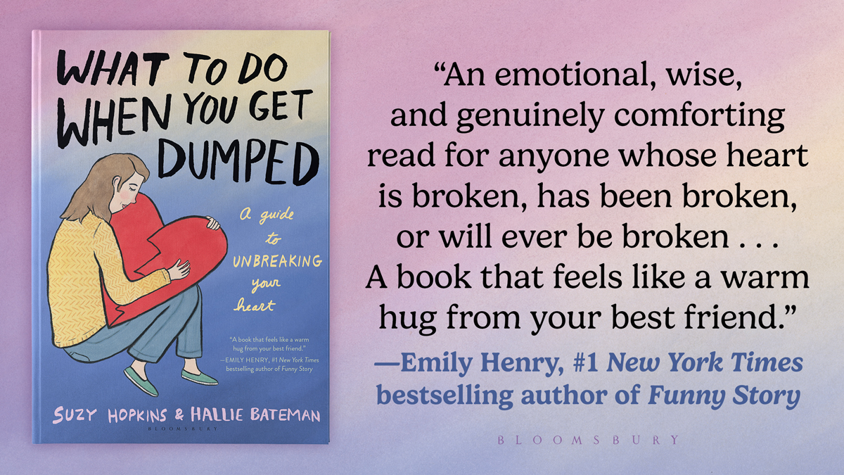 An illustrated guide to unbreaking your heart, WHAT TO DO WHEN YOU GET DUMPED by mother-daughter duo Suzy Hopkins and Hallie Bateman is a must-read for anyone going through a breakup 💔 

On shelves this Tuesday: geni.us/whenyougetdump…