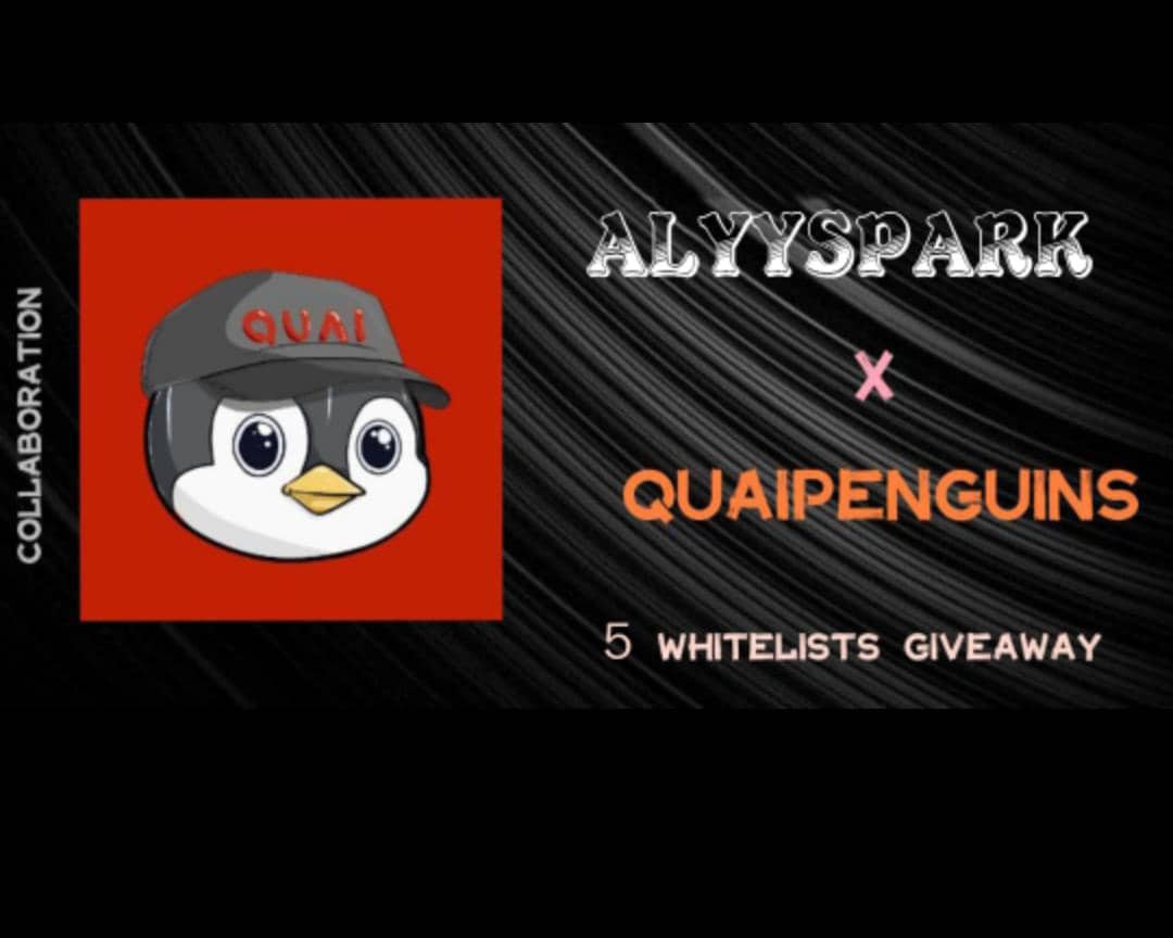 AlyySpark's tweet image. 🎉 New Collaboration network @QuaiNetwork  ! 🎉

🎟 Win 5 WL Spots

How to enter:
1️⃣ Follow @Alyyspark &amp;amp; @quaipenguins 
2️⃣ Like &amp;amp; Retweet this post
3️⃣ Tag 3 friends &amp;amp; comment EVM wallet 
4️⃣Join DC: discord.gg/P2CWUrHRZ7

⏳ 24 hours
#QuaiPenguins #QuaiNetwork #NFTGiveaway #NFT