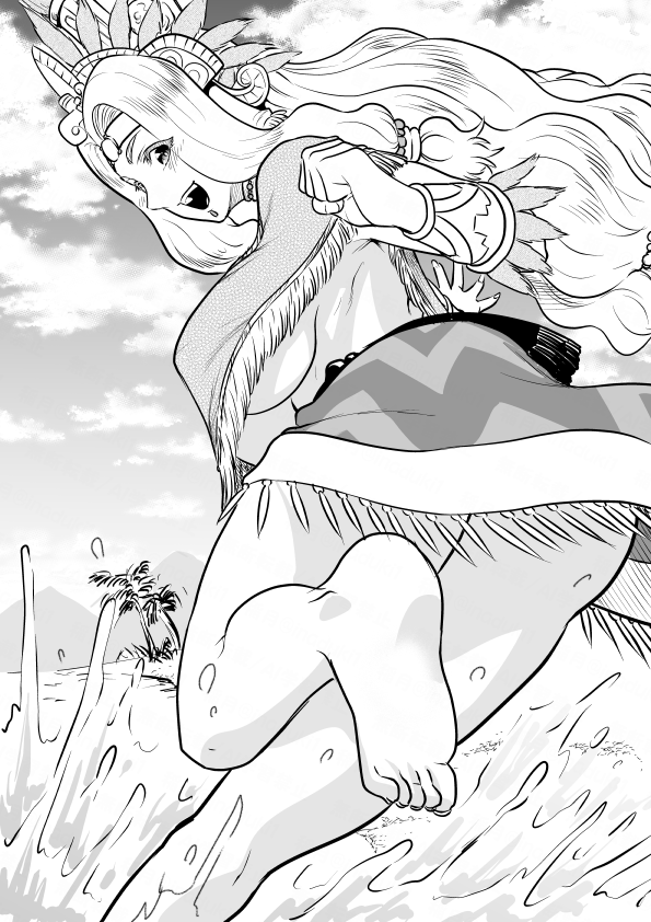 空と海と今日のお姉さんと🌅 