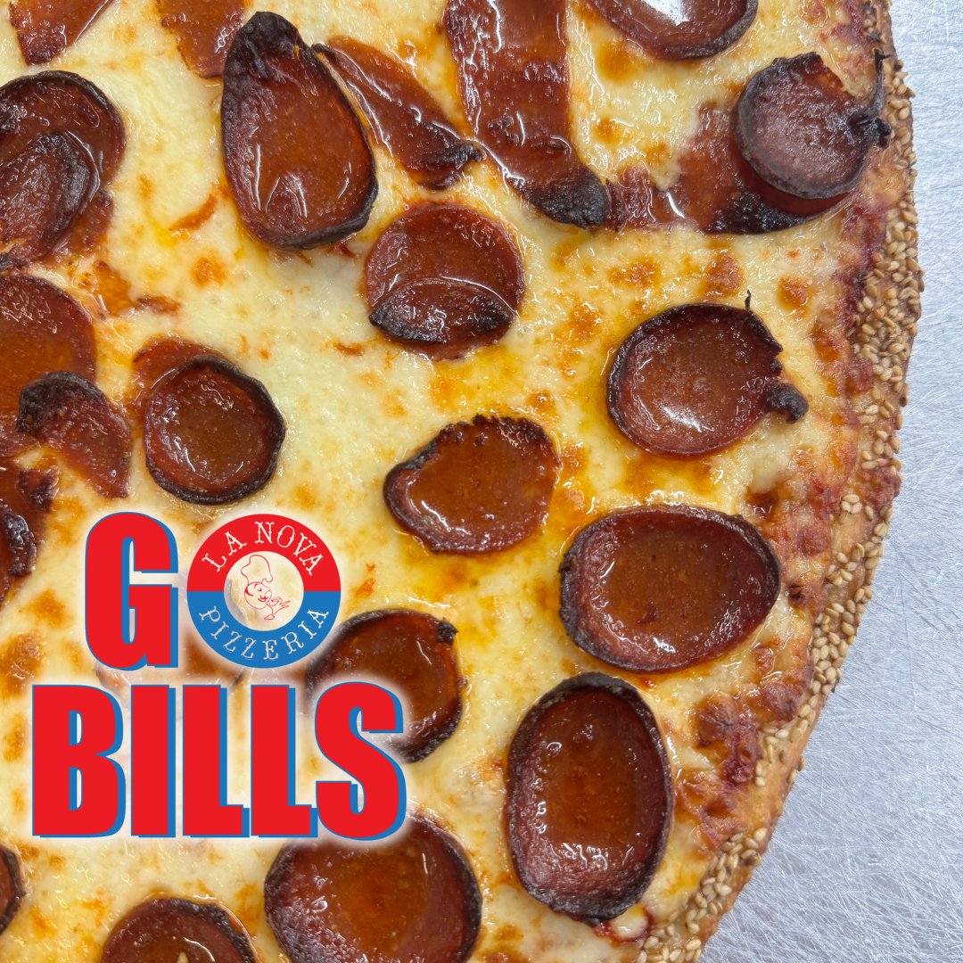 🏈 Game day is almost here! Get your orders in before the Bills take on the Ravens. 🍕🍗 

#BillsVsRavens #GameDayEats #OrderNow #buffalobills #nfl #bills #gobills #billsmafia #lanova #lanovawings #lanovapizza #joshallen #buffalo #joeylanova #chickenwings #buffalowings #wings