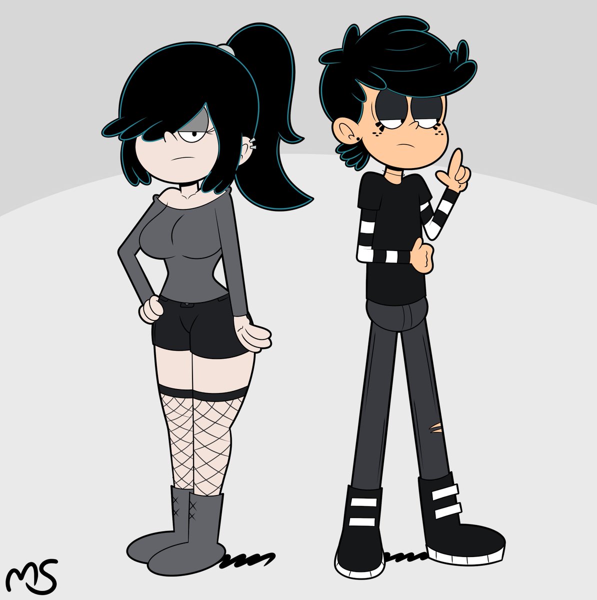 Gothic Duo] Lincoln was remembering old times together with Lucy