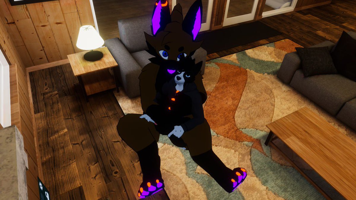 Just watching some TV, heater broke so we gotta keep warm somehow