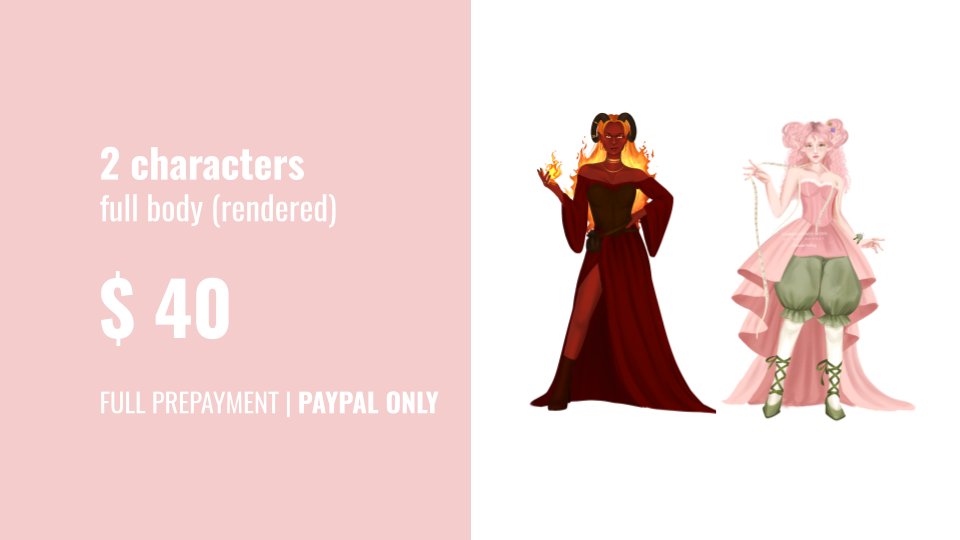 tendertiefling's tweet photo. 💗 FULL BODY ILLUSTRATION C0MM SALE $25💗

don't let me flop, i have bills to pay lmfao 🫶
c0mm form and terms below!! https://t.co/2QJcGpCIf7
