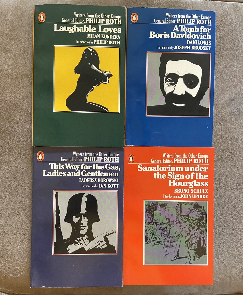 JMcNallyBooks's tweet photo. Box set: Writers from the Other Europe
Philip Roth, General Editor
Penguin, 1980 https://t.co/nKmXSkVK3b