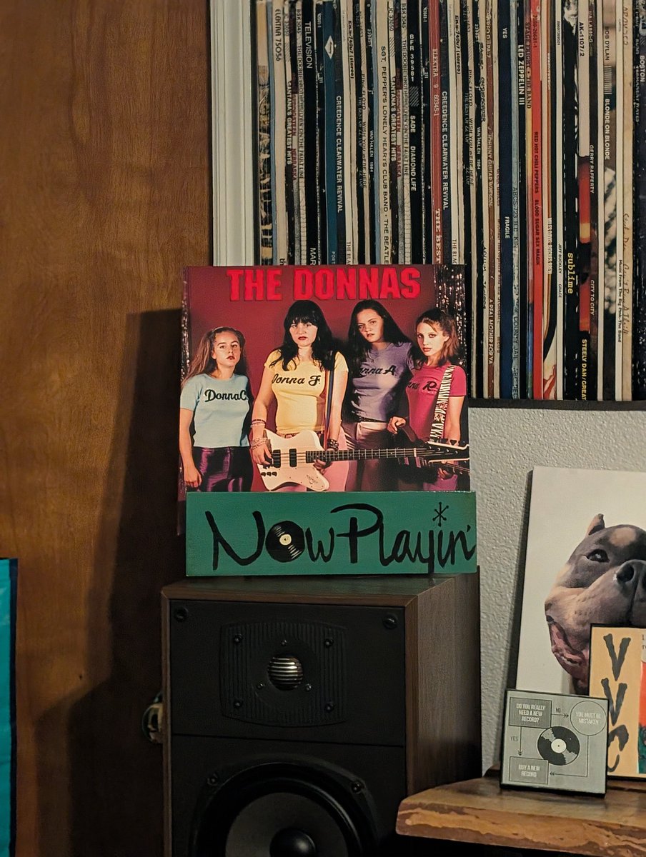 layer8packet's tweet photo. One of my offerings last night at vinyl night. Great album! #vinyl #thedonnas #letsspin https://t.co/0fWC6P7Igh