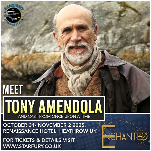 Tony Amendola, known to fans of Once Upon A Time as Geppetto, will be joining us at Starfury: Enchanted 6.

Taking place from 31 October to 2 November at the Renaissance Hotel, Heathrow, other guests attending include Emilie De Ravin, Jared Gilmore, Amy Manson and Georgina Haig.