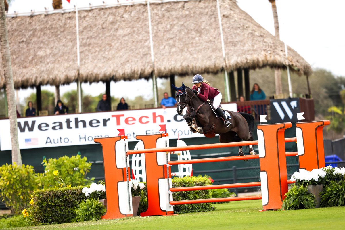 Jessica Mendoza Takes Flight on In The Air to Win $32,000 CSI3* Adequan® WEF Challenge Cup Round 2.

Read the Competition Update: 

bit.ly/4and0IJ