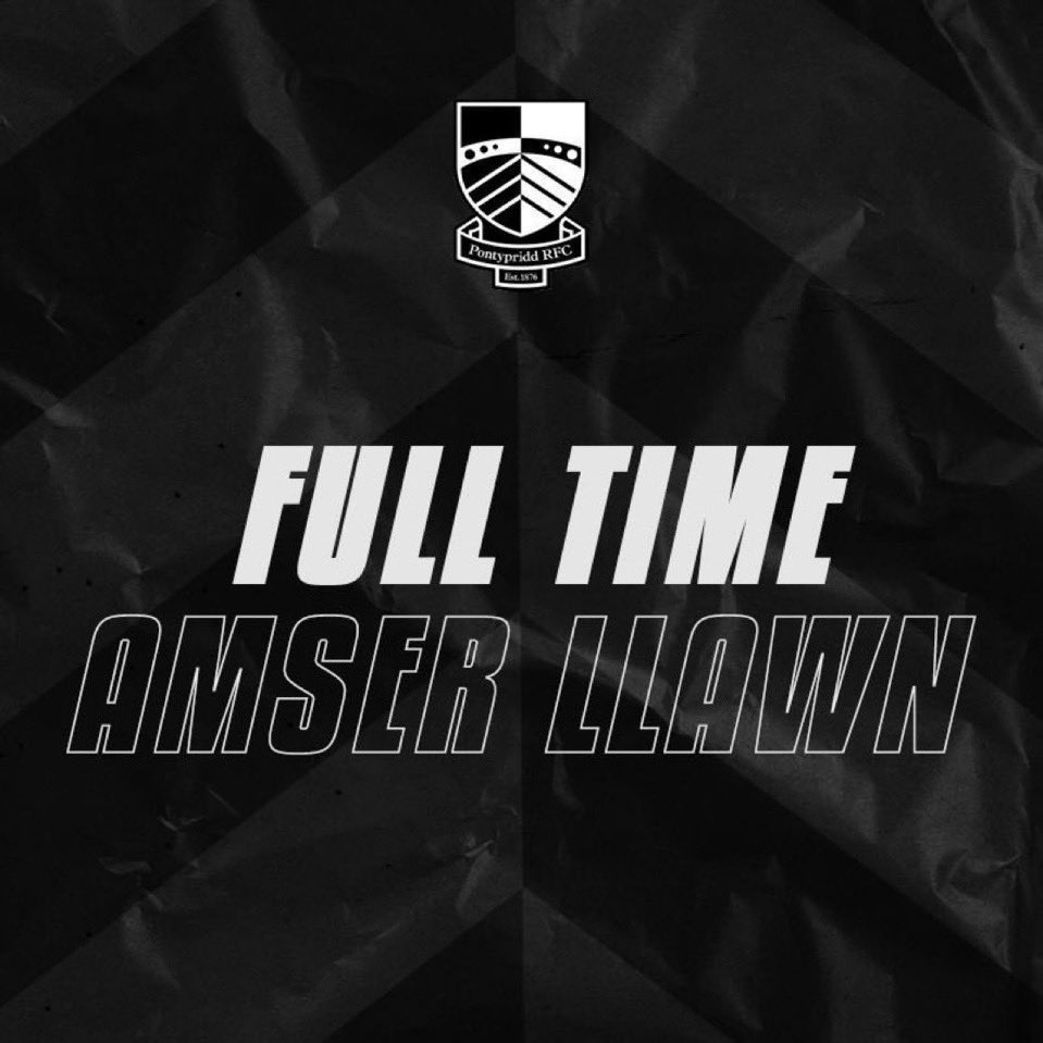 PontypriddRFC's tweet photo. 𝗙𝗨𝗟𝗟 𝗧𝗜𝗠𝗘 @ 𝗦𝗔𝗥𝗗𝗜𝗦 𝗥𝗢𝗔𝗗

Pontypridd 66-28 Llangennech

Our first match of 2025 sees us take the full 5️⃣ match points 👊

#WeArePonty ⚫️⚪️ https://t.co/2CasCFo8Gt