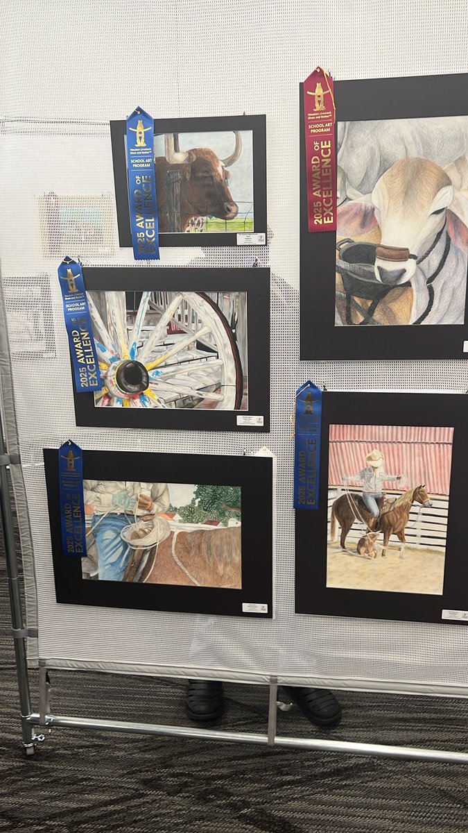 Amazing talent on display today at the TISD Rodeo Art Show !