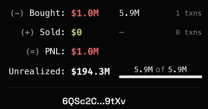 nobrainflip's tweet image. Someone put $1 million into $TRUMP at $0.18

It is now worth $194 million

copy-trade him: t.me/toxi_solana_bo…