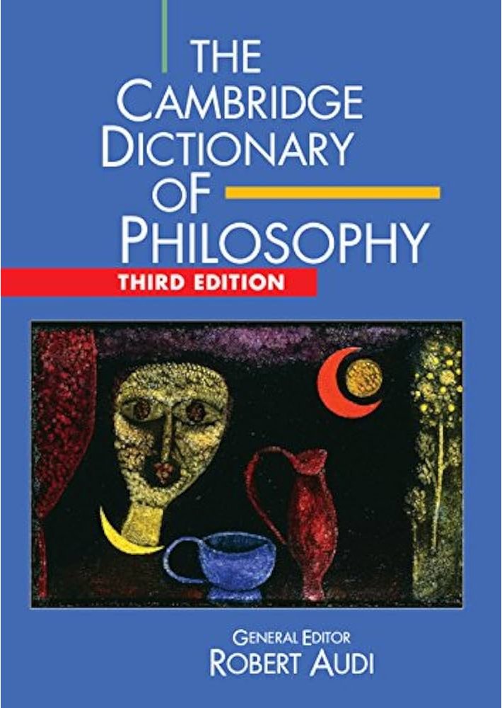 This extensive dictionary of philosophy (over 1,000 pages), edited by Robert Audi, is a highly regarded source and a valuable resource for those interested in philosophy.

Free download (of second edition)
ia601300.us.archive.org/12/items/Rober…