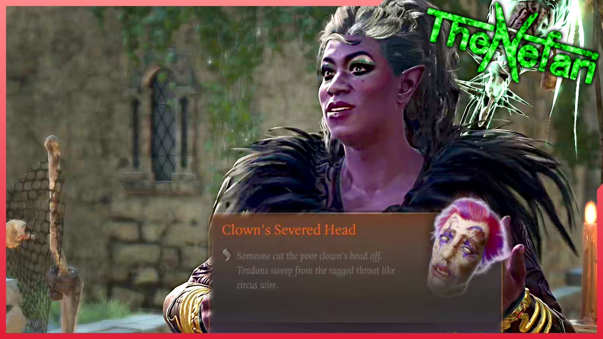 TheNefari's tweet photo. That Clown has a funny taste 
Dribbles is finally complete and Lucretious happy
#BaldursGate3 #BG3 #BaldursGate #RPG #DungeonsAndDragons #DnD #Gaming #Gameplay #LetsPlay #Playthrough #BaldursGate3Playthrough #BG3Journey
#LarianStudios #Tav #RPGamer #FantasyGaming #GameOfTheYear https://t.co/SNNj8vzD72