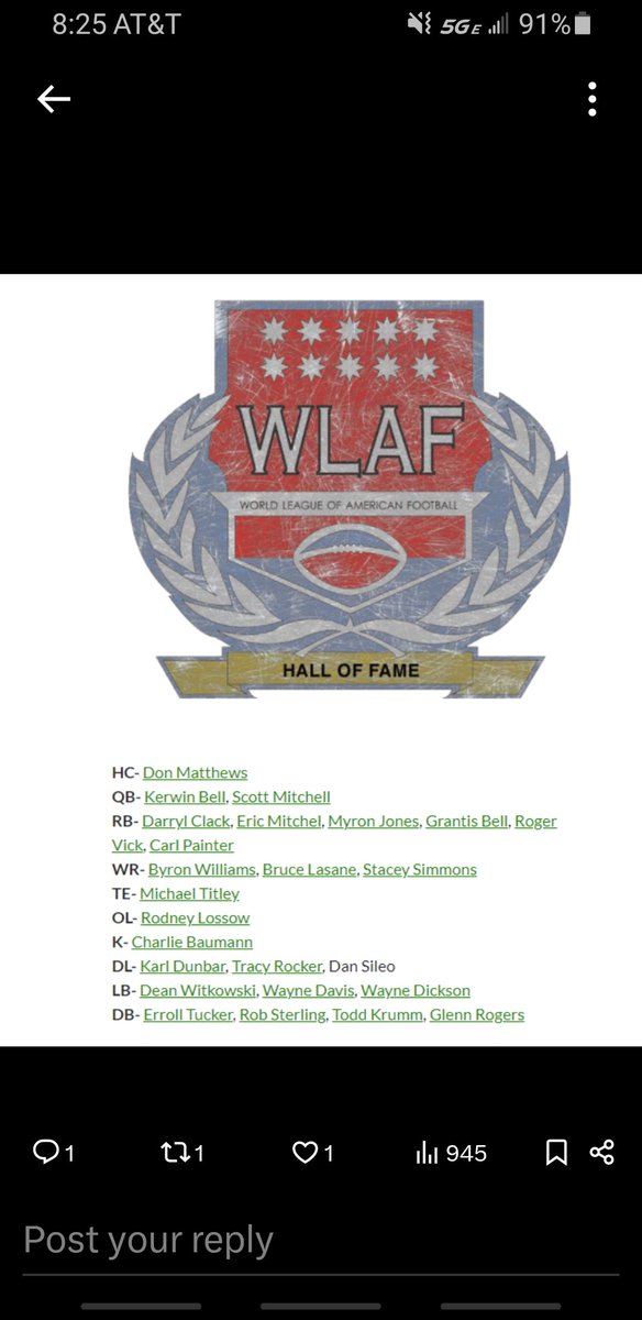 DanSileoShow's tweet photo. Very Proud to have found this out! #WLAF/@NFL https://t.co/VNPGtdpnkU