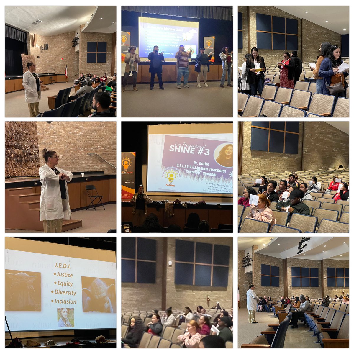Lola Perejon (@mslolaperejon) on Twitter photo Aldine New Teachers SHINING in ALDINE as they get pumped on and empowered on a Saturday morning by @Dorina_BELIEVE to better support our students. #AldineImpact <a href="/GadgetSGarcia/">Suzanna Garcia</a> <a href="/SHINEAldine/">SHINE Aldine</a> <a href="/delgadong94/">Altagracia H Delgado</a> Aldine New Teachers SHINING in ALDINE as they get pumped on and empowered on a Saturday morning by @Dorina_BELIEVE to better support our students. #AldineImpact <a href="/GadgetSGarcia/">Suzanna Garcia</a> <a href="/SHINEAldine/">SHINE Aldine</a> <a href="/delgadong94/">Altagracia H Delgado</a>