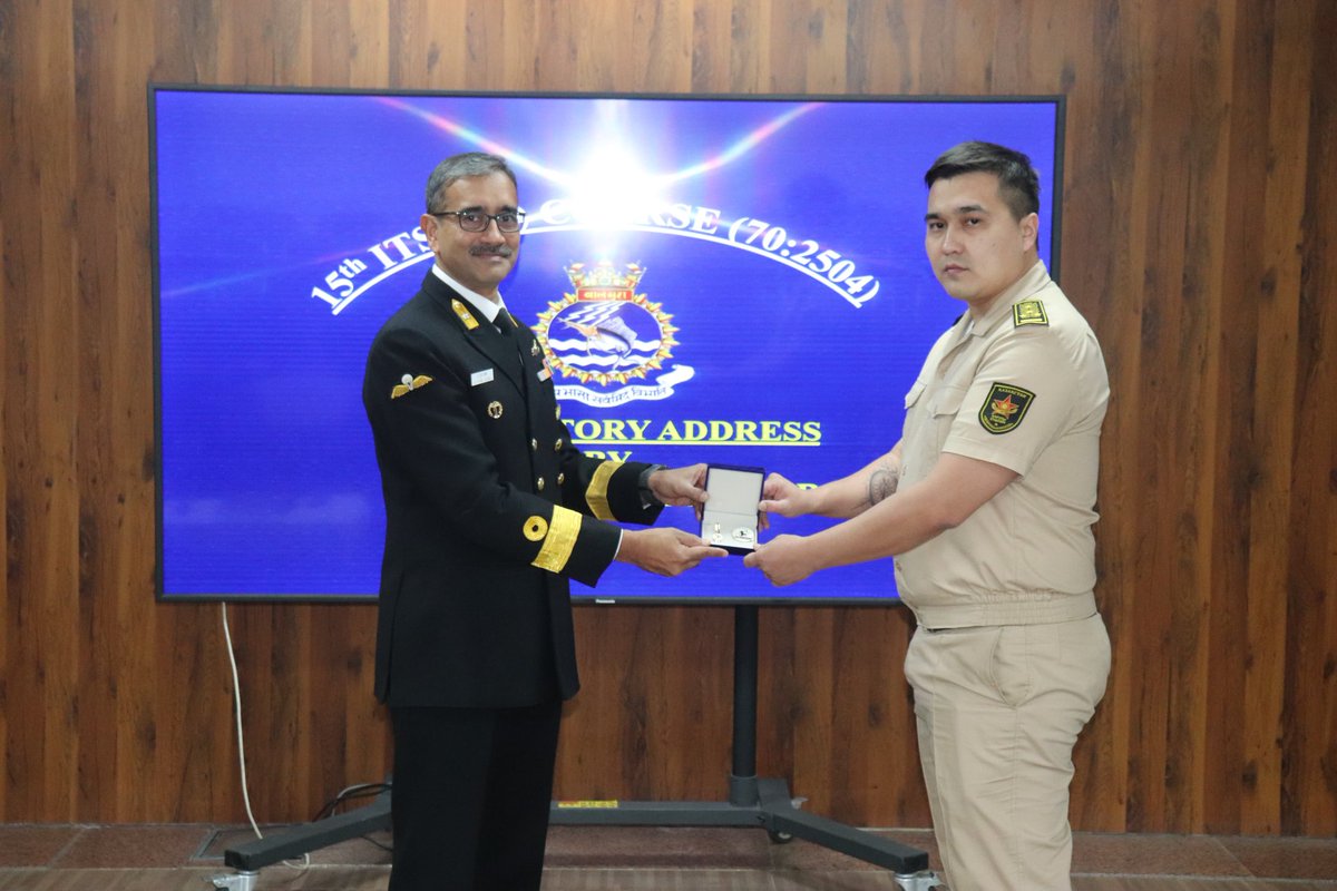 IN_Valsura's tweet photo. 08 officers incl trainees from #Kazahastan🇰🇿 #Tanzania🇹🇿 &amp; #Myanmar🇲🇲 completed IT Specialisation course at #INSValsura covering hardware, networking, OS &amp; programming. They specialise in App Dev &amp; network, gaining hands-on expertise on IT.
#PreferredTrainingPartner
#IndianNavy https://t.co/zn5TJpfuwq