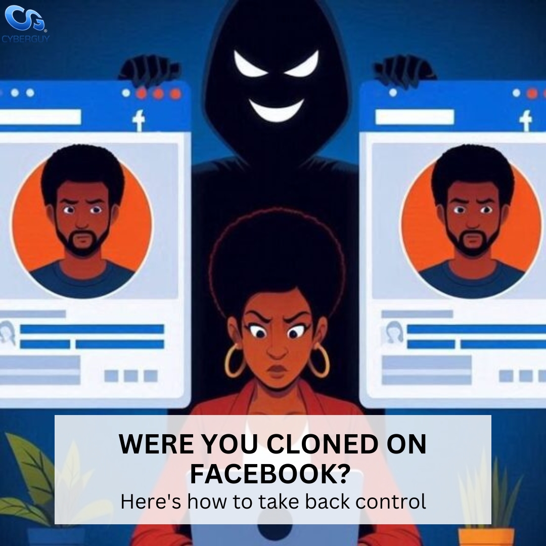 cyberguy's tweet image. The latest Facebook scam to watch out for and action steps to take if your Facebook account has been cloned.

Learn more here: cyberguy.com/security/clone…

#facebook #FacebookScam #facebooktips