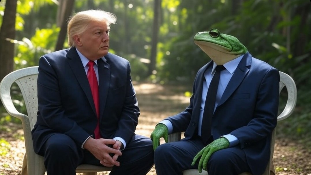What's $TRUMP telling $COQUI??

idk but probably about how we need to save the endangered Puerto Rico $coqui frogs from going into extinction.

<a href="/realDonaldTrump/">Donald J. Trump</a> 
<a href="/elonmusk/">Elon Musk</a> 
<a href="/sanbenito/">Benito Antonio</a>