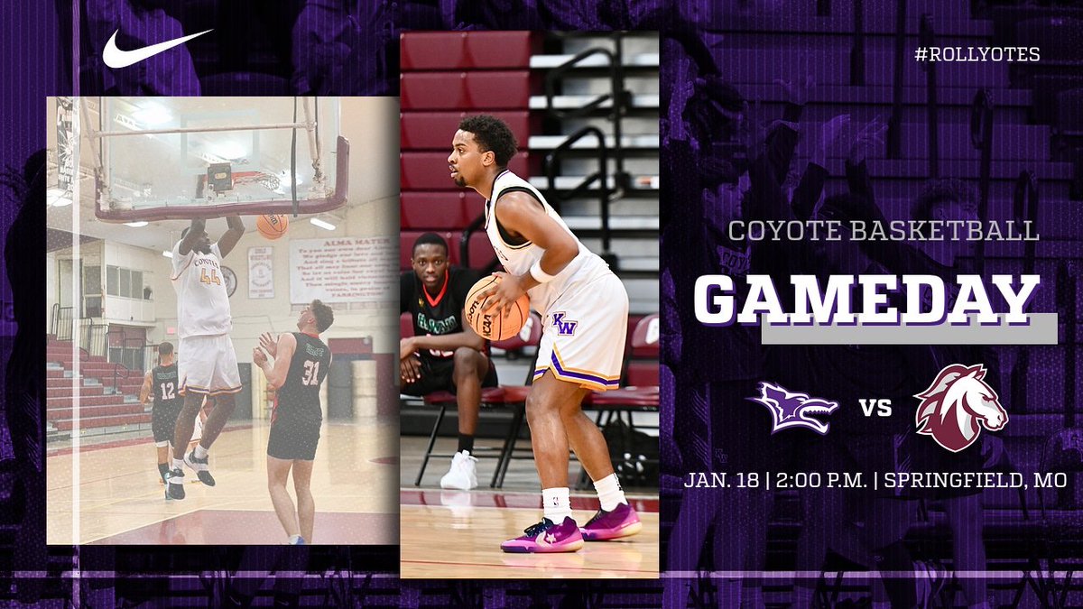 SALINA ➡️ SPRINGFIELD

🆚 Evangel 
⏰ 2:00 P.M.
📍 Springfield, MO
📺 KCAC Network 

🐺🤘🏽 

#RollYotes #NAIAHoops