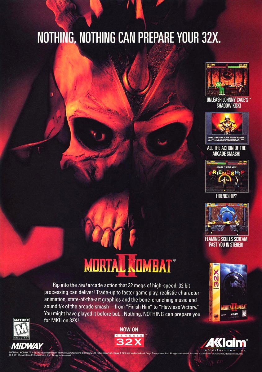 RetroGamerArt's tweet photo. Mortal Kombat II (1994) https://t.co/kYKTk2cMZJ