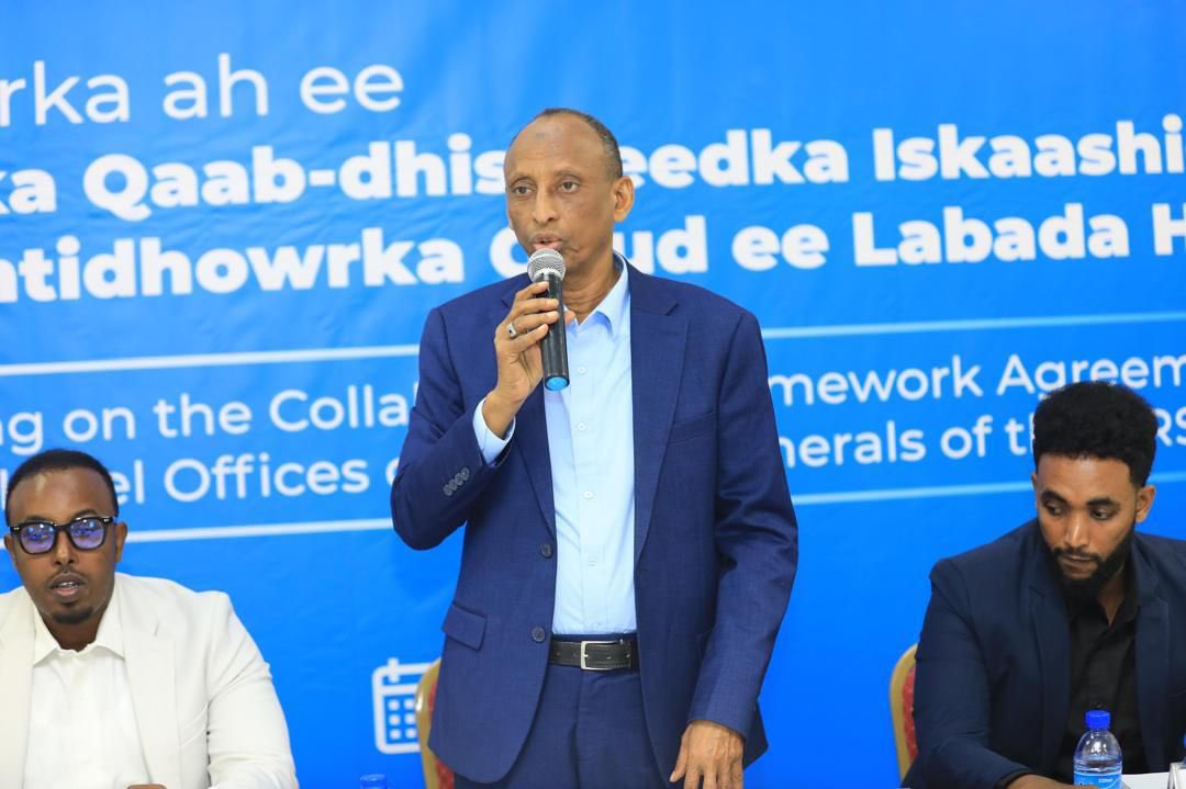 oagsomalia's tweet image. @oagsomalia and the FMS-OAGs of Galmudug, Hirshabelle, Jubbaland & South-West State gathered for a joint review meeting aimed at establishing a collaboration framework to strengthen and harmonize federal-state level audits across Somalia.