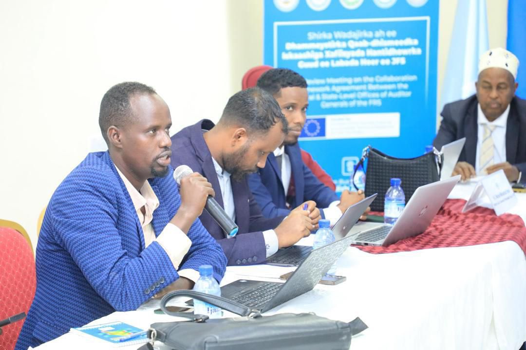 oagsomalia's tweet image. @oagsomalia and the FMS-OAGs of Galmudug, Hirshabelle, Jubbaland & South-West State gathered for a joint review meeting aimed at establishing a collaboration framework to strengthen and harmonize federal-state level audits across Somalia.